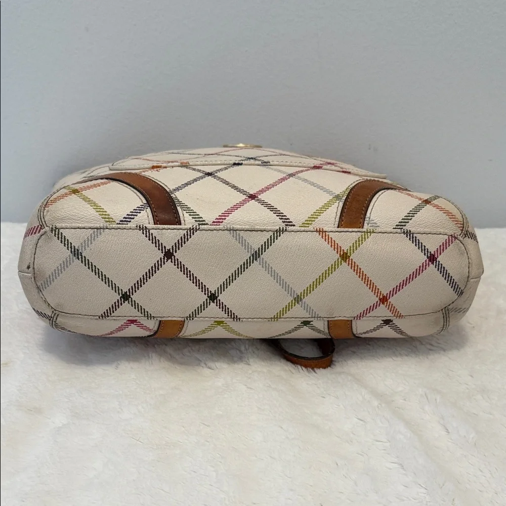 Coach Peyton Tattersall Stripe Shoulder Bag - Picture 5 of 8